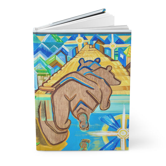 Bear Themed Hardcover Journal, Nature Lover Gift, Wildlife Journal, Travel Diary, Eco-Friendly Notebook, Wilderness Writing